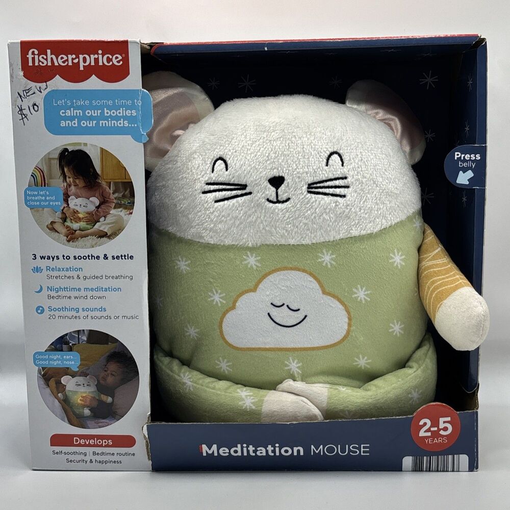 Fisher-Price Toddler Toy Meditation Mouse, Mindfulness Plush Needs New Batteries